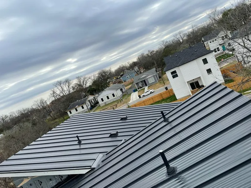 Standing seam metal roof panels with vents for Skylight Repair in Palmer